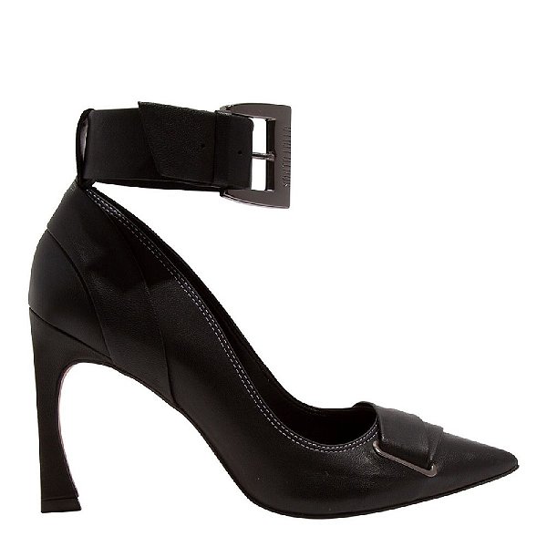 SCARPIN SANTA LOLLA COURO PELICA - PRETO