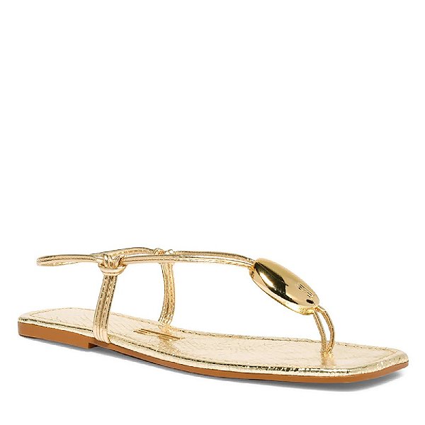 RASTEIRA SANTA LOLLA METALIZADA VERNIZ GLOSSY BICO QUADRADO DOURADA