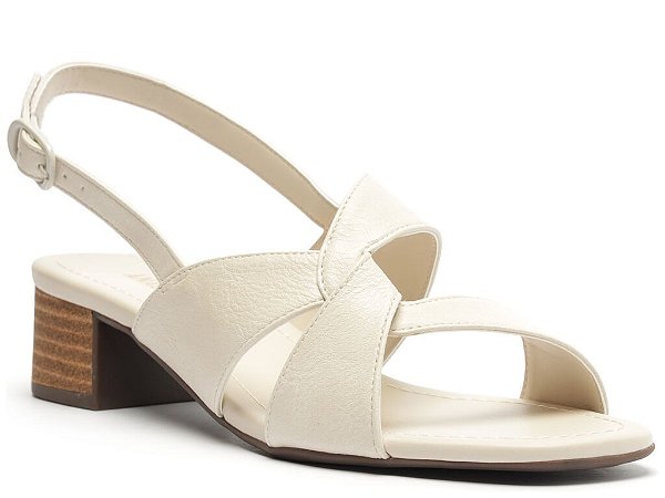 SANDALIA SALTO MEDIO ANACAPRI OFF WHITE