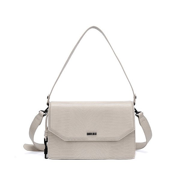 BOLSA SANTA LOLLA MATERIAL LIZARD VANILLA 2