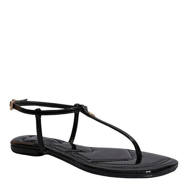 SANDALIA RASTEIRA VERNIZ ANZELI PRETO PRETO