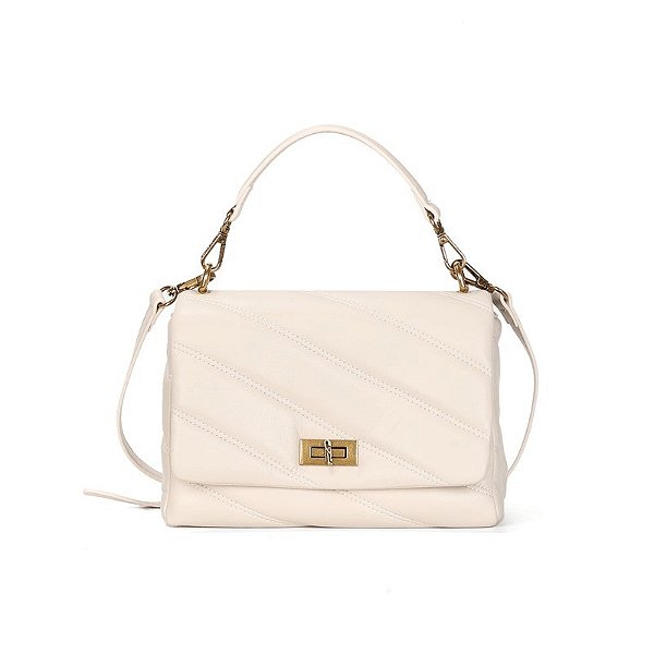 BOLSA SOFT ALCA DUPLA BEGE