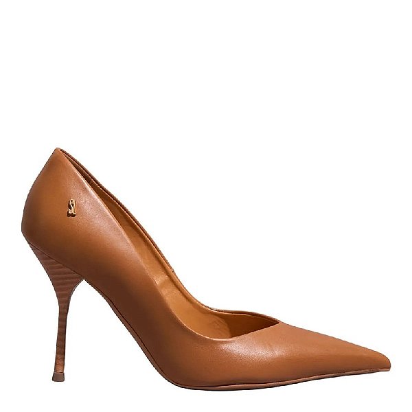 SCARPIN ONE SANTA LOLLA CARAMELO BICO FINO SALTO AGULHA
