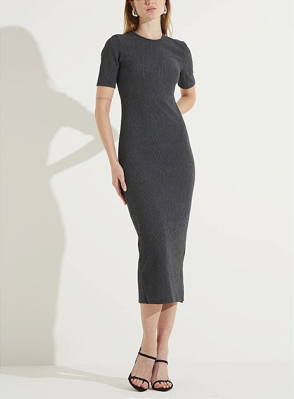 VESTIDO FORUM CINZA FULIGEM