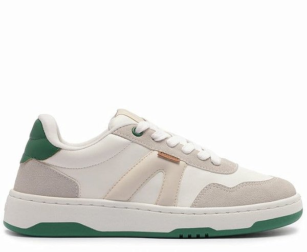 TENIS ANA CAPRI BRANCO GELO COM VERDE