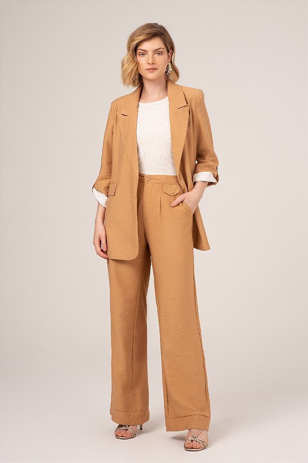 CALÇA PANTALONA SLYWEAR MARROM FENUGREEK