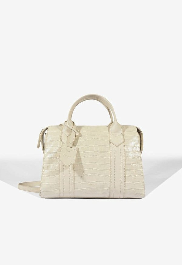 BOLSA SCHUTZ BOWLING NAY CROCO MEDIA BRANCA