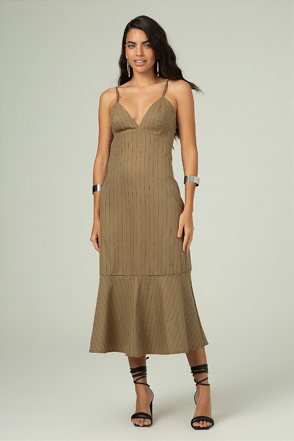 VESTIDO SLYWEAR VERDE GRAY GREEN