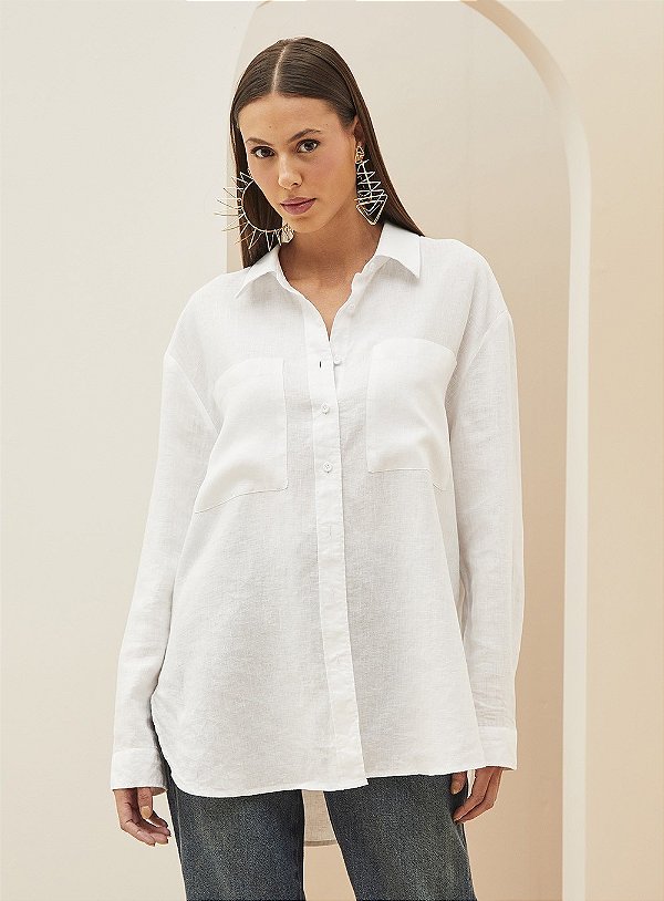 CAMISA FORUM LINHO 58529 OFF SHELL