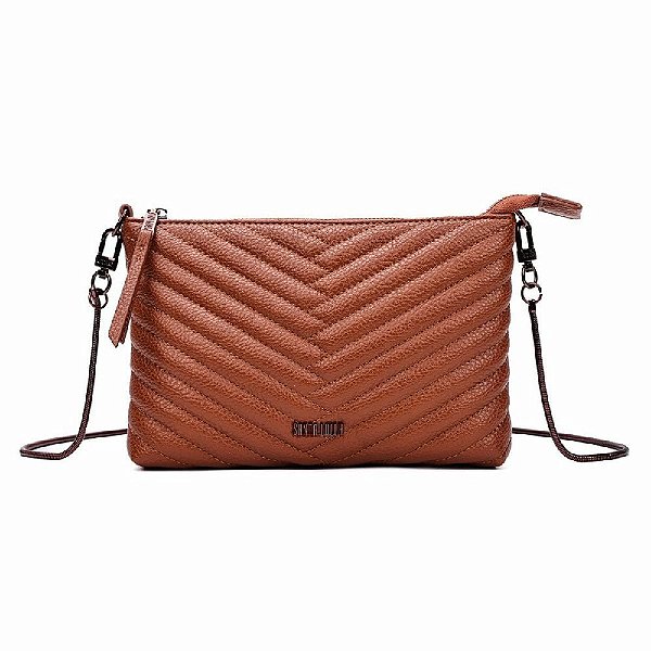 BOLSA SANTA LOLLA CLUTCH FLOATER MARROM