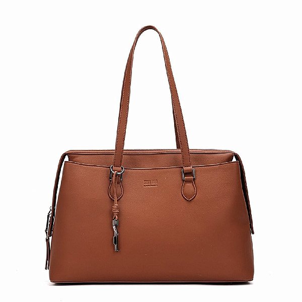 BOLSA SANTA LOLLA GRANDE SOFT MARROM SAFARI ALÇA OMBRO