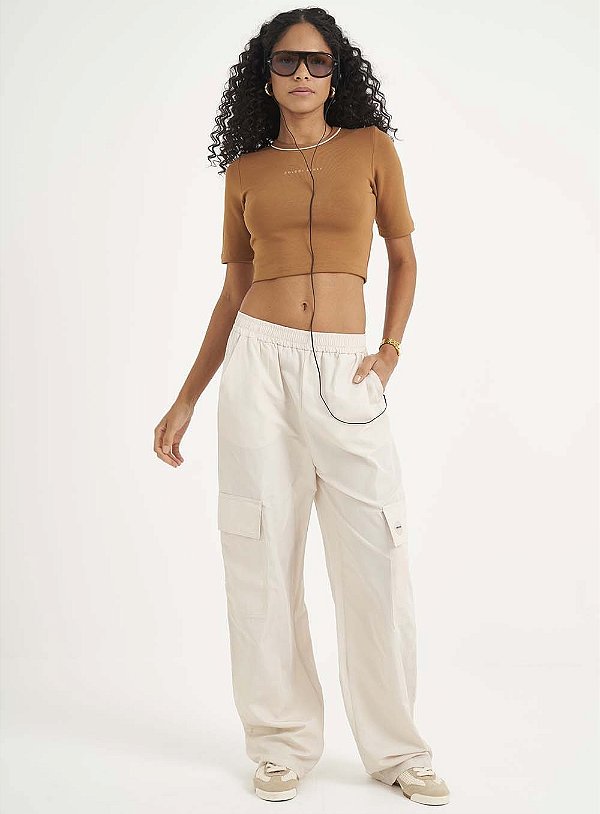 BLUSA COLCCI MARROM ORGANIC