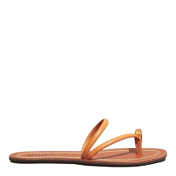 RASTEIRA SANTA LOLLA COURO NOBRE CARAMELO PESPONTOS