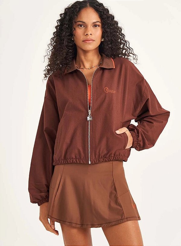 JAQUETA LOOSE GIORGIA COLCCI SPORT MARROM