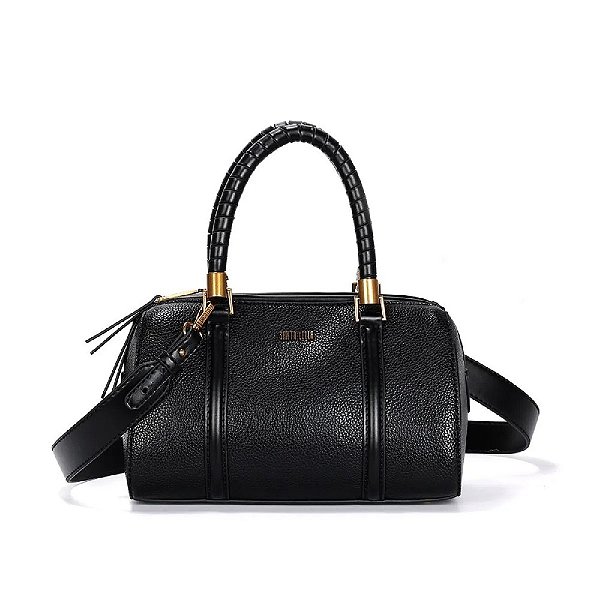BOLSA BAÚ SANTA LOLLA FLOATER PRETO ALÇA TRANSVERSAL