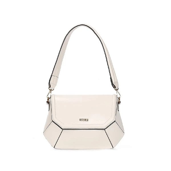 BOLSA BAGUETE SANTA LOLLA ESTRUTURADA SOFT MARFIM