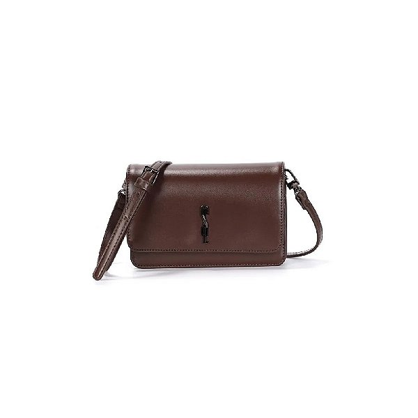 BOLSA SANTA LOLLA SOFT MARROM TRANSVERSAL