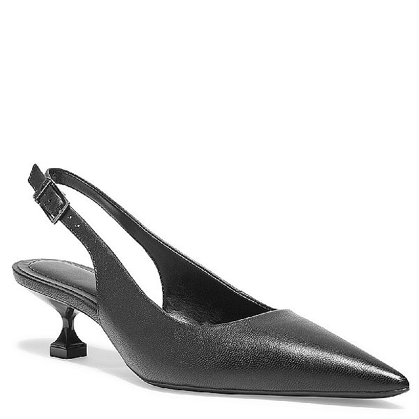 SCARPIN SANTA LOLLA SLINGBACK COURO PELICA SOFT PRETO