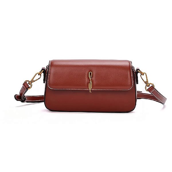 BOLSA SANTA LOLLA SOFT MARROM TRANSVERSAL