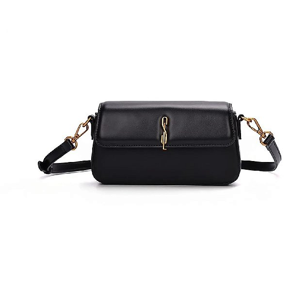 BOLSA SANTA LOLLA SOFT PRETO TRANSVERSAL