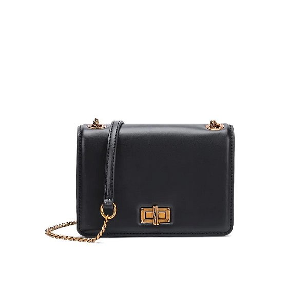 BOLSA SANTA LOLLA PEQUENA PRETA SOFT TRANSVERSAL