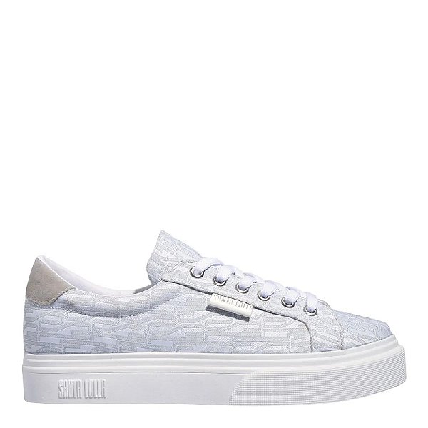 TÊNIS JACQUARD SANTA LOLLA BRANCO