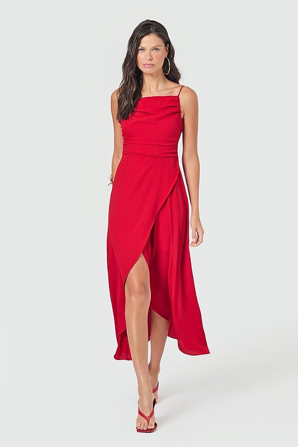 VESTIDO SLYWEAR VERMELHO FLAME SCARL
