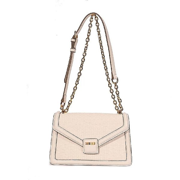 BOLSA SANTA LOLLA TRESSÊ TRANSVERSAL OFF WHITE