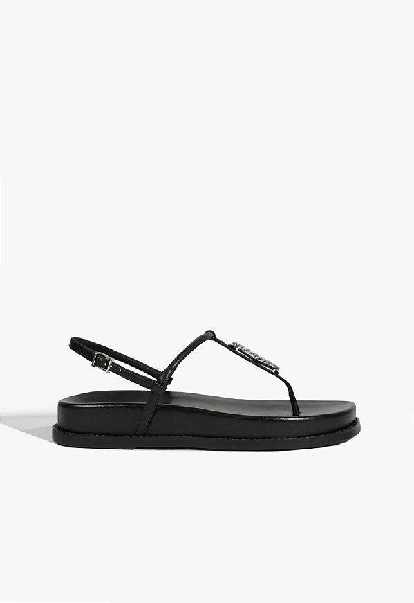 SANDÁLIA SCHUTZ SALTO BAIXO PRETA