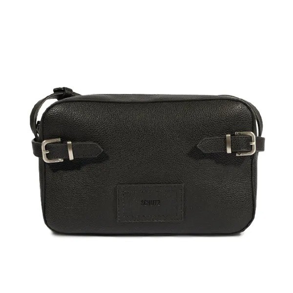 BOLSA TIRACOLO COM FIVELAS SCHUTZ -PRETA