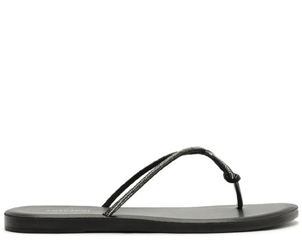 RASTEIRA ANACAPRI DE TIRAS TRADICIONAIS GLAM PRETA