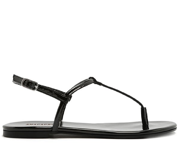 SANDÁLIA RASTEIRA ANACAPRI SLIM PRETA