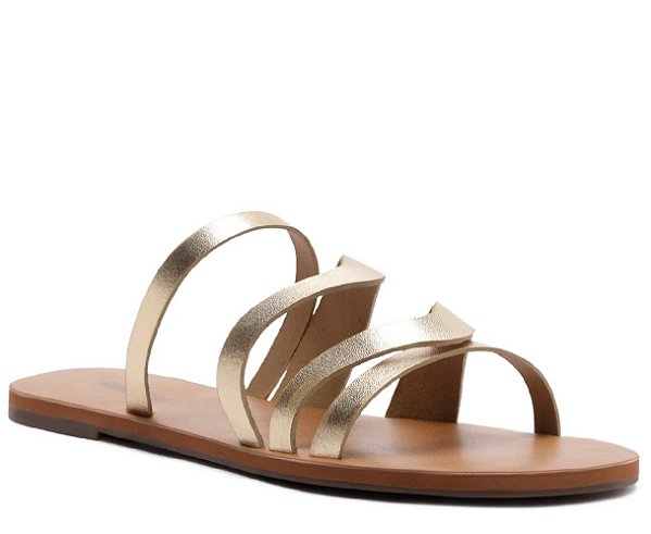 RASTEIRA ANACAPRI MULTITIRAS FINAS COURO DOURADA