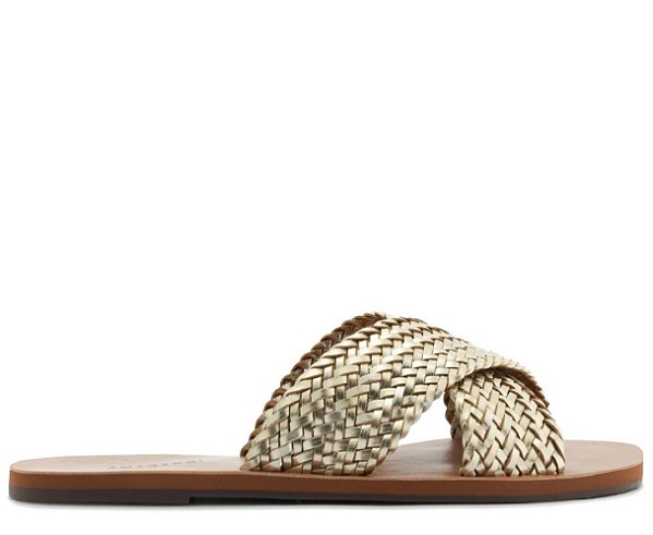 RASTEIRA ANACAPRI TIRAS CRUZADAS TRESSÊ DOURADA