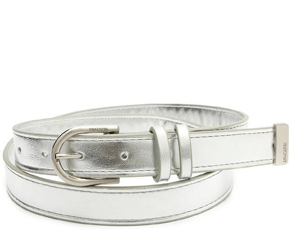 CINTO FINO ANACAPRI FIVELA METÁLICA PRATA