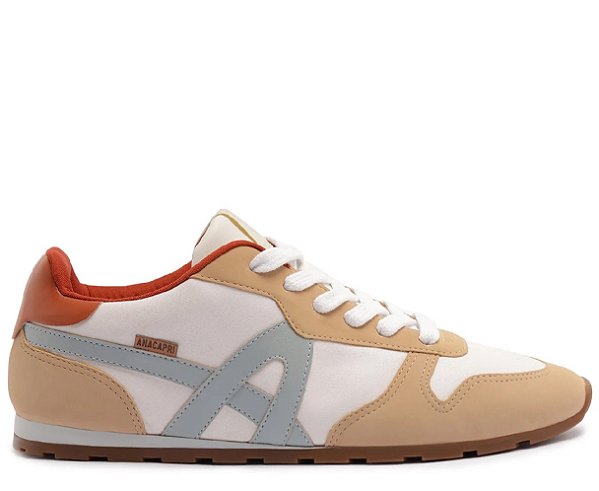 TÊNIS ANACAPRI LOLA BRANCO E BEGE