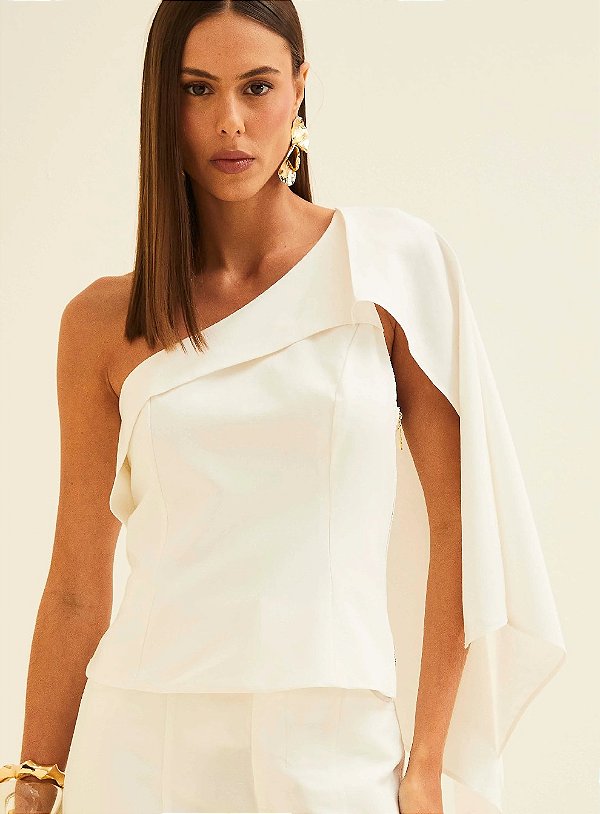 BLUSA LINHO FORUM OFF SHELL