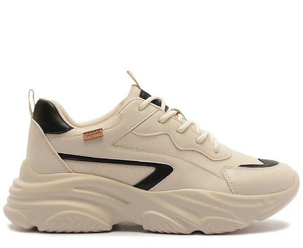 TÊNIS ANACAPRI CHUNKY MONOCROMÁTICO BEGE