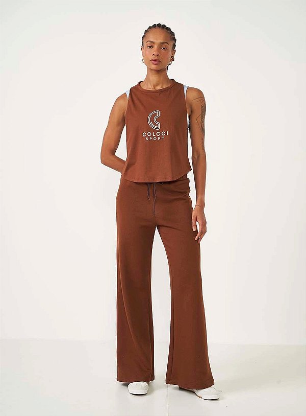 CALÇA MOLETOM COLCCI SPORT COM ELÁSTICO NA CINTURA