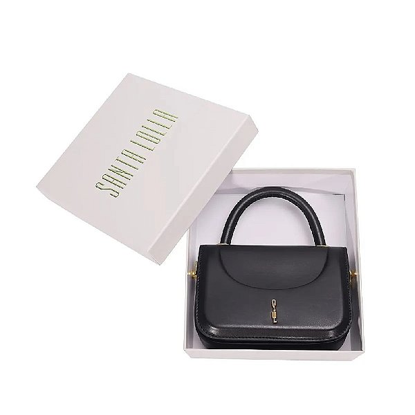 BOLSA COM CAIXA TRANSVERSAL SOFT PRETA