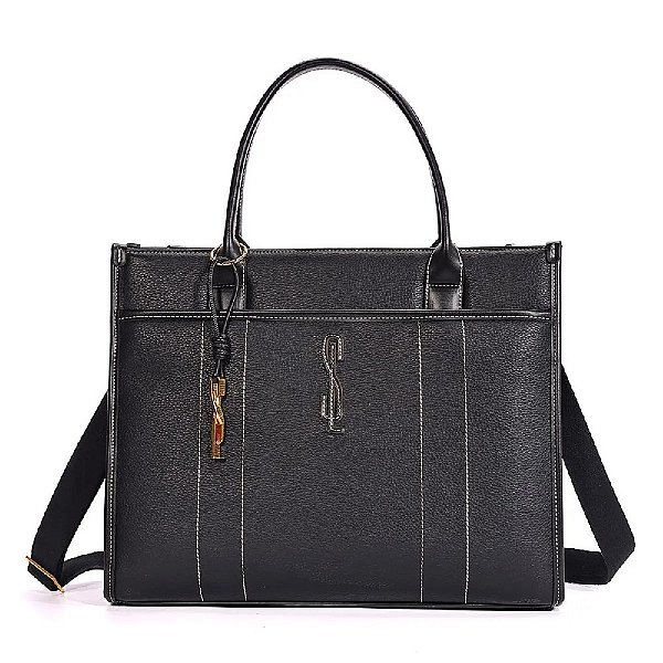 BOLSA SHOPPER SANTA LOLLA FLOATER PRETA DUAS ALÇAS