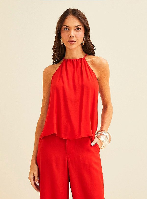 BLUSA SOLTA COM AMARRAÇÃO FORUM