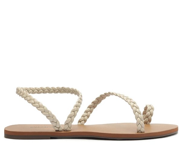 SANDÁLIA RASTEIRA ANACAPRI TIRA TRANÇADA DE ENCAIXE