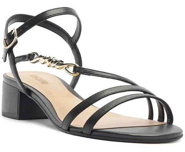 SANDÁLIA SALTO BLOCO ANACAPRI TIRAS PRETA