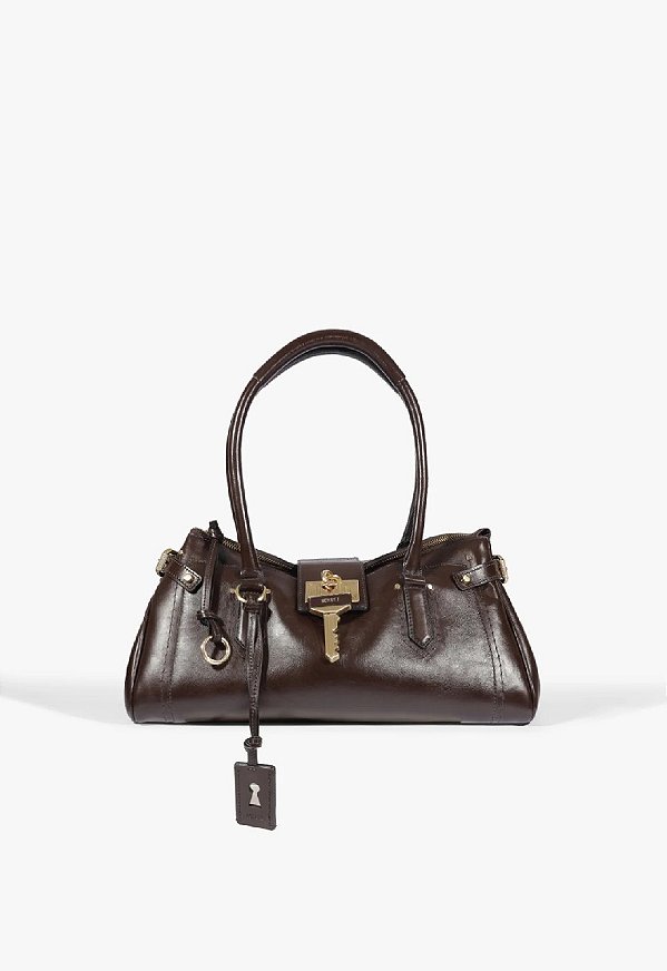 BOLSA TOTE SCHUTZ THE SECRET COURO MARROM