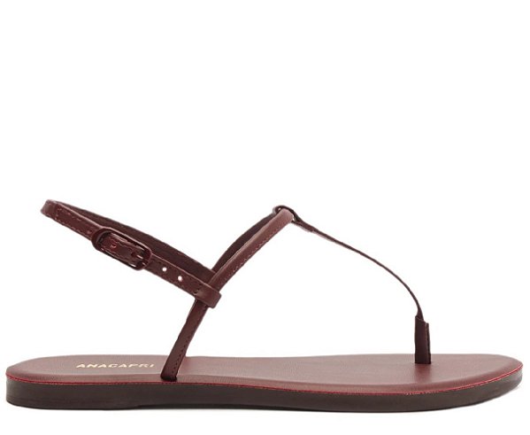 SANDÁLIA RASTEIRA SLIM ANACAPRI MONOCOLOR ROXA