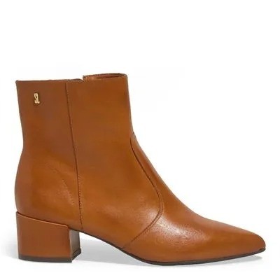 BOTA SANTA LOLLA CANO MÉDIO COURO SALTO BAIXO MARROM TERRACOTA