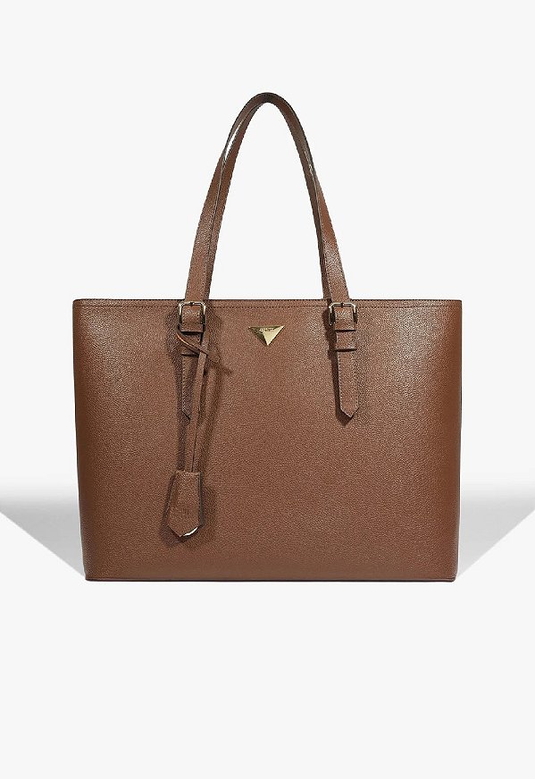 BOLSA SHOPPING SCHUTZ LIESSE GRANDE MARROM