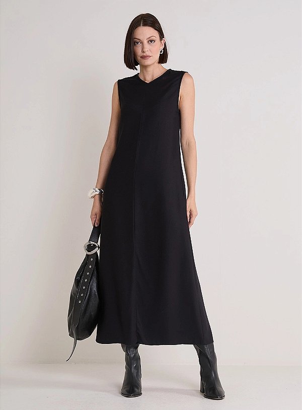 VESTIDO MIDI FORUM SOLTO COM BOLSO