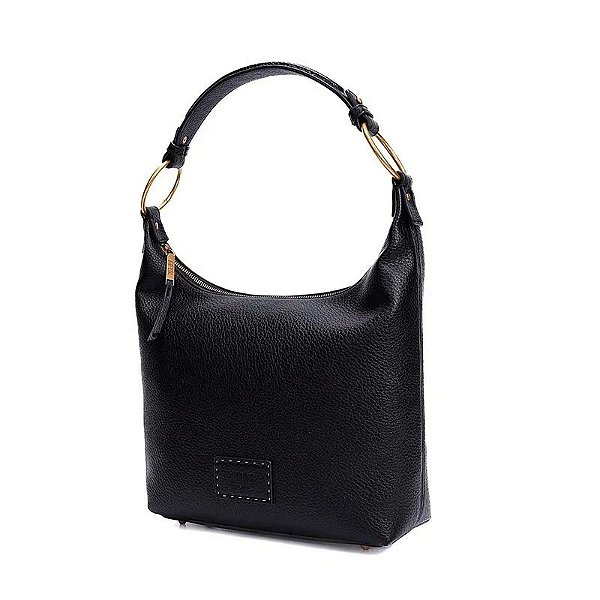 BOLSA GRANDE SANTA LOLLA FLOATER ALÇA DE OMBRO - PRETO